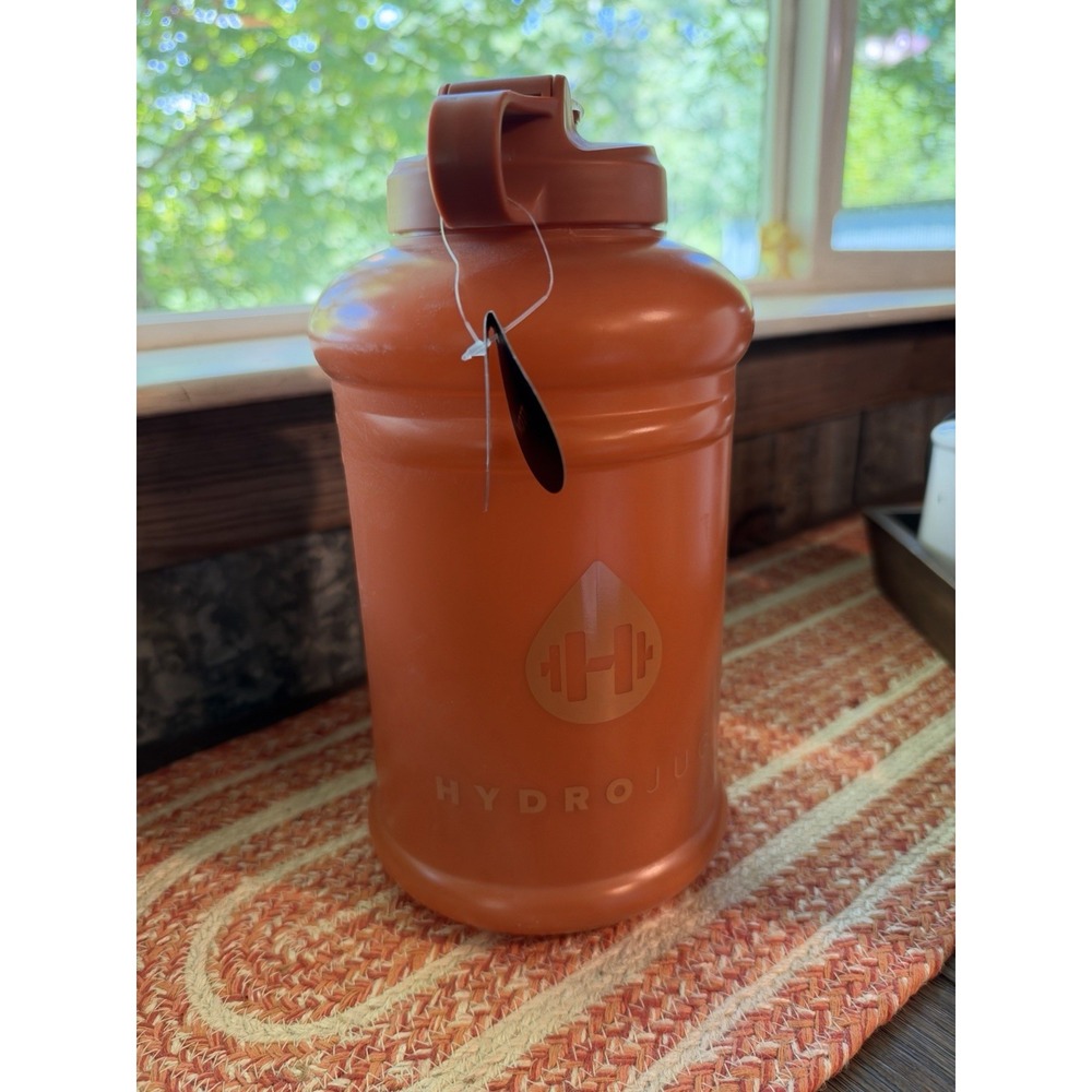 Hydrojug 128oz Gallon Water Bottle Refillable Reusable Coral Orange NWT